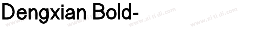 Dengxian Bold字体转换